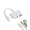 Lightning to USB Converter Adapter Simultaneous USB 3.0 Charging 3.5mm