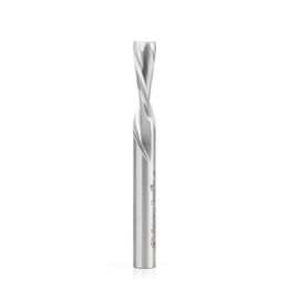 Amana Tool HSS1658 Double Flute Spiral Router Bits Metal Aluminum Cutting 5/16 D x 1 x 5/16 Inch Shank Down-Cut Router Bit High Speed Steel