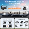 Magnetic Solar Wireless Backup Camera for Truck, 5 Inch No-Drill