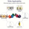 Silicone Wine Bottle Stopper, 6 Counts Reusable Silicone Wine Stopper,