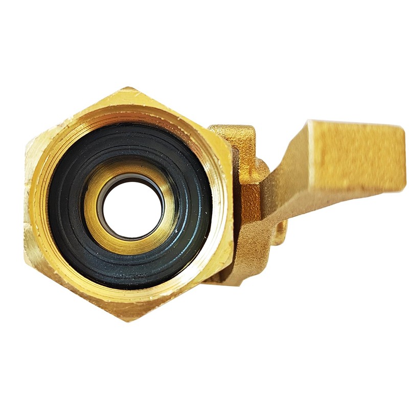 Kabter Heavy Duty Brass Garden Hose Shut Off Valve, 3/4