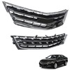 SEBLAFF Upper Lower Front Bumper Grilles Chrome Plastic Replacement for
