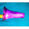 Tulip Lily Flower Glass Lamp Shade - Purple - 1.25"