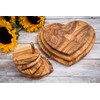 Verano Spanish Ceramics Olive Wood Handmade 5 Heart Shaped Drinking