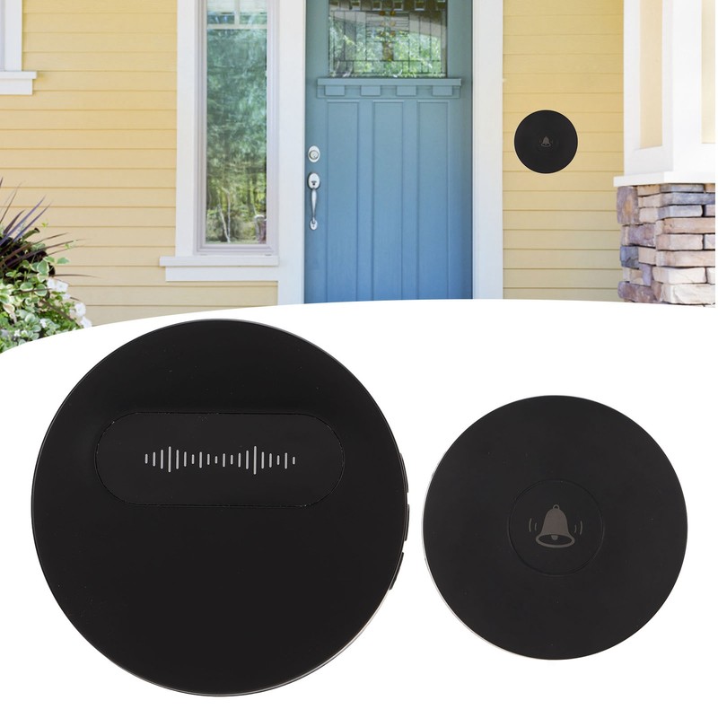 Self Generating Wireless Doorbell IP44 Waterproof 58 Ringtones 2 Transmitters