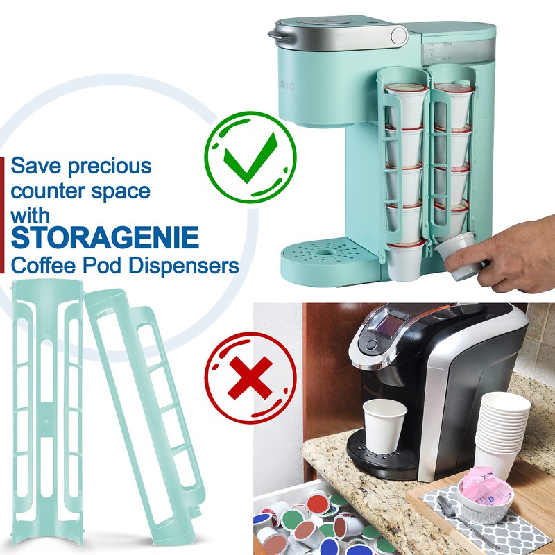 STORAGENIE K Cup Holder for Keurig, Coffee pod Storage, Side