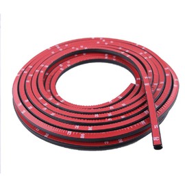 30ft (0.47"X0.55") D-Shape Universal Auto Door Rubber Draft Seal Strip,Weather Stripping Seal Strip for Doors/Windows, Self-Adhesive Backing Seal Strip for Door Frame Insulation Gap