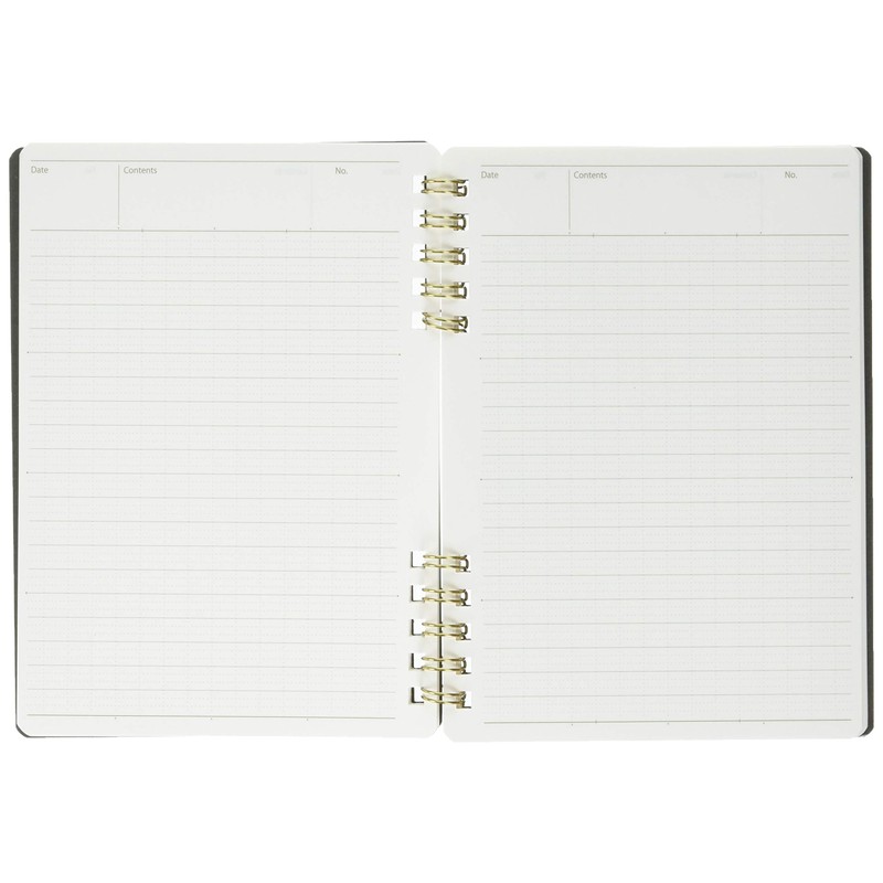 Nakabayashi 65815 Logical Prime - Cuaderno de anillo W, A6,