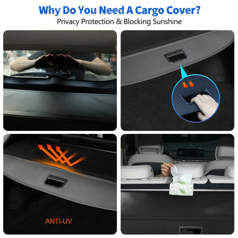 fender_king2024 For 2022-2024 Genesis GV70 Retractable Trunk Cargo Cover Luggage