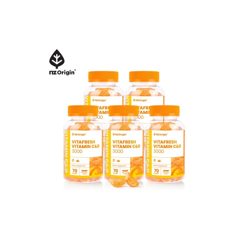 NZ Origin VitaFresh Vitamin C&D 3000 (70 Gummies) / 엔젯오리진