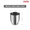 Vinod Premium Stainless Steel Glass Set of 6 - Premium