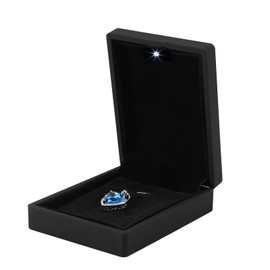 Caja de regalo de joyería con luz LED, collar, pulsera, anillos, colgante, estuche de almacenamiento para la propuesta de boda, compromiso del día de San Valentín, cumpleaños, encantos(colgante)