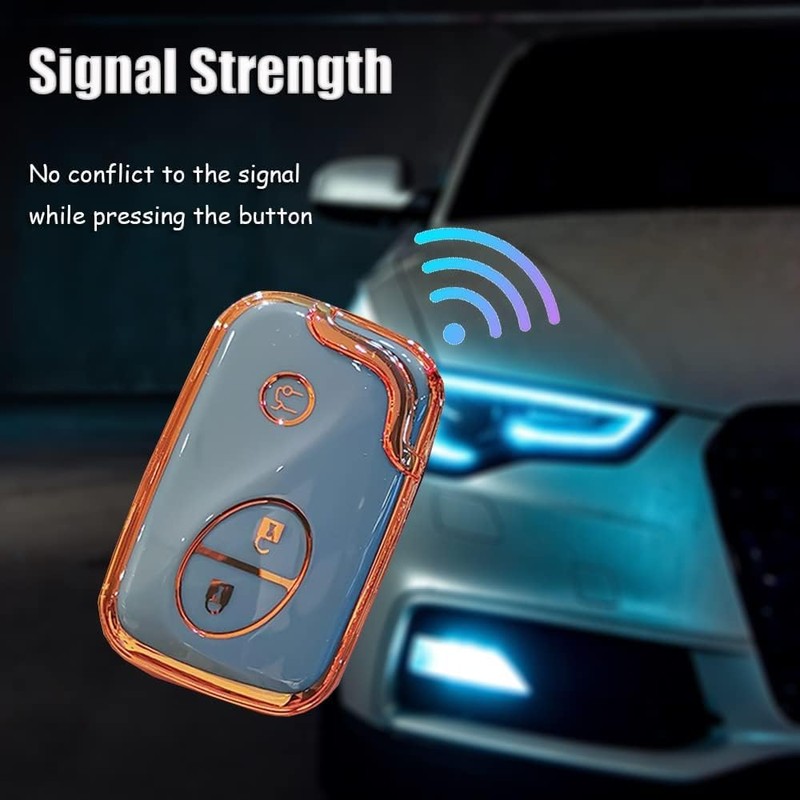 TECART Key Fob Cover Fit for Lexus is300 is250 Soft