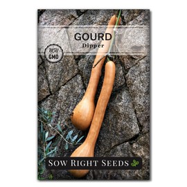 Sow Right Seeds - Dipper Gourd Seeds for Planting - Non-GMO Heirloom Packet with Instructions to Plant and Grow an Outdoor Home Vegetable Garden - Ornamental Craft Gourd - Rare & Unique (1)