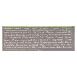 UD Soothing Touch Lip Balm Organic Coconut Lime Flavor Moisturizing Lip Care with Exfoliating Feature Cute Design Case 12 .25 Oz