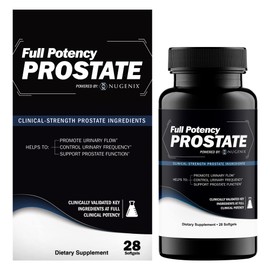 Nugenix Full Potency Prostate Supplement for Men - Clinical-Strength Ingredients, Saw Palmetto, Helps to Increase Urinary Flow, Control Frequency, and Support Prostate Function, 28 Capsules
