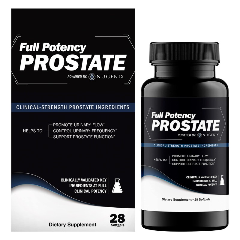 Nugenix Full Potency Prostate Supplement for Men - Clinical-Strength Ingredients,