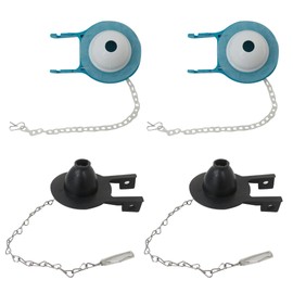 Universal 2" Toilet Flapper - High Efficiency Replacement for HET Toilets, Adjustable Fit for 1.28 to 3.5 GPF, Flexible Rubber Design to Prevent Leaking and Twisting