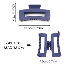 Kavya Hair Claw Large Thick Hair Clips Large Non-Slip Hair Clip Rectangular Hair Clips Women 11 cm Hair Clip Hair Accessories