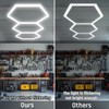 X-litall Hexagonal LED Garage Light, Lightweight Super Bright 128W 5000K