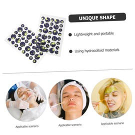 NOLITOY 2 Sheets Hydrocolloid Facial Patches Pimple Stickers for Treatment Ultra Thin Design Absorbs Secretions for Daily Use Skin Care Tool