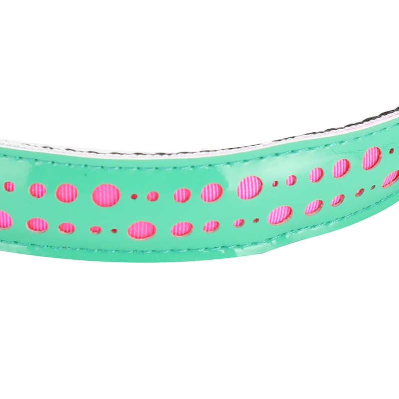 USB Rechargeable LED Pet Adjustable Carved Collar Dog Lighting Night
