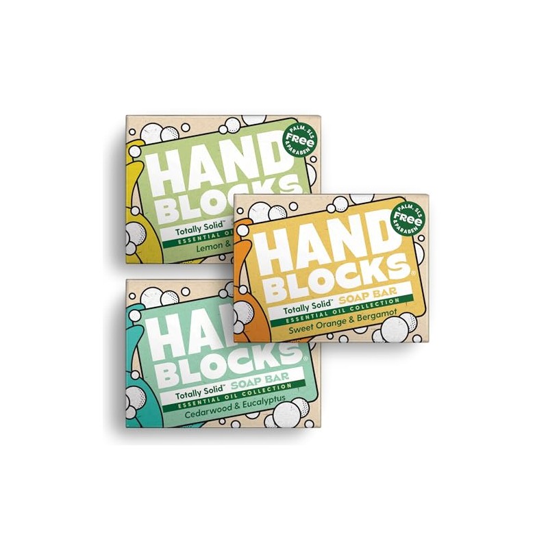 Hand Blocks: Mixed 3 Pack with Essential Oils - Cold
