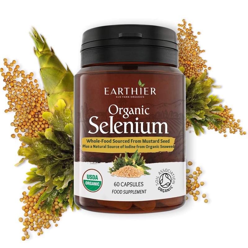 Organic Selenium 200 mcg with Iodine and Silica All from
