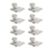 WRS 1/8" Offset Aluminum Storm Door Panel Clips with Screws