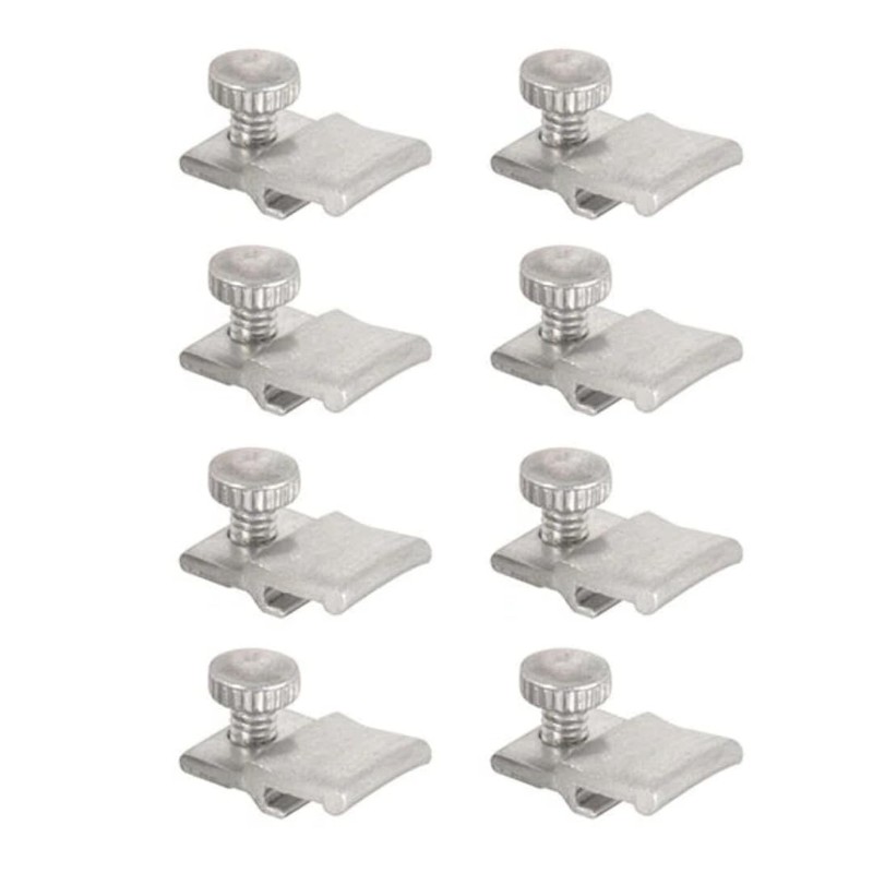 WRS 1/8" Offset Aluminum Storm Door Panel Clips with Screws