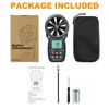 LYCEBELL Digital Wind Gauge, LC-100-WM Digital Anemometer Handheld Wind Meter