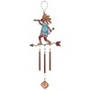 Sunset Vista Designs Kokopelli Arrow Wind Chime, 22"