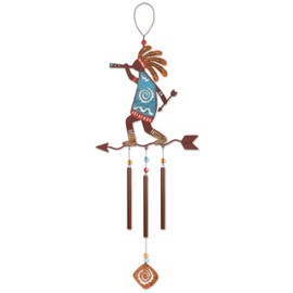 Sunset Vista Designs Kokopelli Arrow Wind Chime, 22"