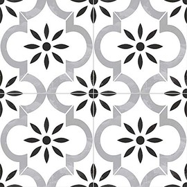 MS International Azila 8 in. x 8 in. Encaustic Matte Porcelain Wall Tile for Bathroom, Floor Tile, Kitchen Backsplash and Countertop Tile