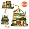 Loyratche 3 in 1 Coffee House Building Set with Light,