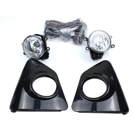 LEVANLIGHT - Conjunto de luces antiniebla compatibles con Toyota Corolla S SE 2014 2015 2016 | Faros antiniebla para parachoques delantero con foco H16/interruptor/lente transparente | 8148202470,