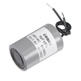 MECCANIXITY CBB60 Run Capacitor 6uF 250V AC 2 Wires 50/60Hz Cylinder Motor Running Capacitor 54x34mm for Air Compressor Water Pump