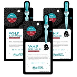 MEDIHEAL WHP Charcoal Mineral Mask, Face Mask, 0.9 fl oz (25 ml) (x 3)