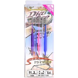 Shimoda Fishing Gear SID-1125 Spear Squid Sabiki Diamond Ace 4.3 inches (11 cm), 2 Tiers - 5 Pieces