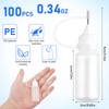 100 Pcs Precision Tip Applicator Bottle,10ml Mini Needle Glue Squeeze