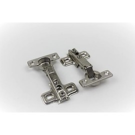 HKB® Set of 2 Minimat 4 Spring Hinges 95°, Pot Diameter 26 mm, for Existing, Overlying Doors, Galvanised Steel, Manufacturer Hettich, Item No. 709014