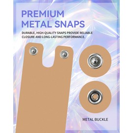 Bodysuit Extender with Metal Snaps – Soft, Stretchable Extension for Women Bodysuits & Shapewear, Added Length & Comfort (02 Sand)