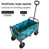 Yard Cart, Beach Trolley Cart, Garden Wagon with Adjustable Handles,