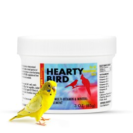 Morning Bird Hearty Bird 3 oz - Daily Multivitamin Powder for Birds – Energy Support with Immune System Booster & Wellness - Protein Supplement Mix with Nutrients for All Bird Types
