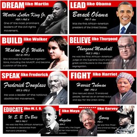 Yarcooly Juneteenth Decorations Juneteenth Poster Pan African American Black History Month Bulletin Board Decorations and Supplies for Party