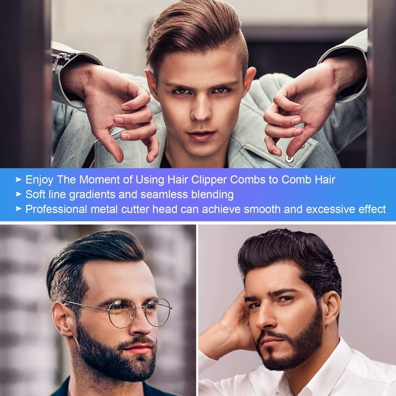 Pack of 10 Colourful Hair Trimmers Border Comb Combination Cutting