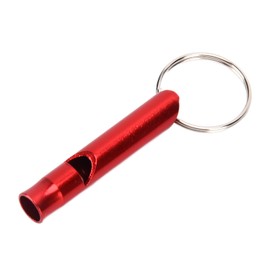 Emergency Whistle with Keychain, Protable Lifeguard Safety Whistle, Aluminum Rescue Signaling Survival Whistle Shrill for Outdoor, Camping, Hiking, Boating, Hunting, Fishing