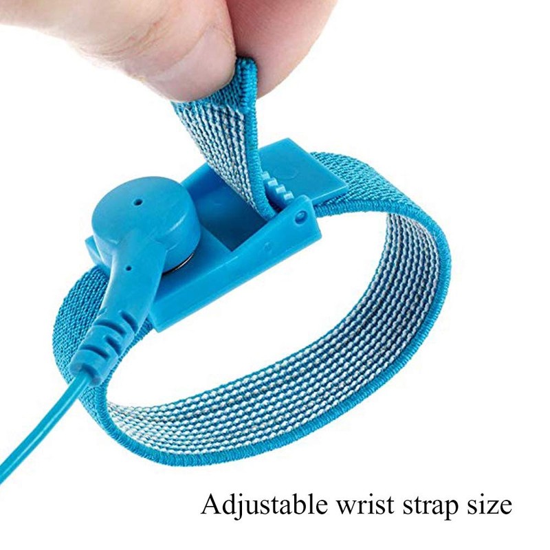 Antistatic Wrist Strap，Adjustable ESD Static Band - 6 Pack for