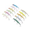 11 Pcs Simulation Minnow Lure Plastic Fishing Bait Fishing Accessories