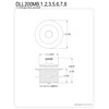 Kingston Brass DLL208 Lift and Lock Bath Tub Drain, Brushed Nickel